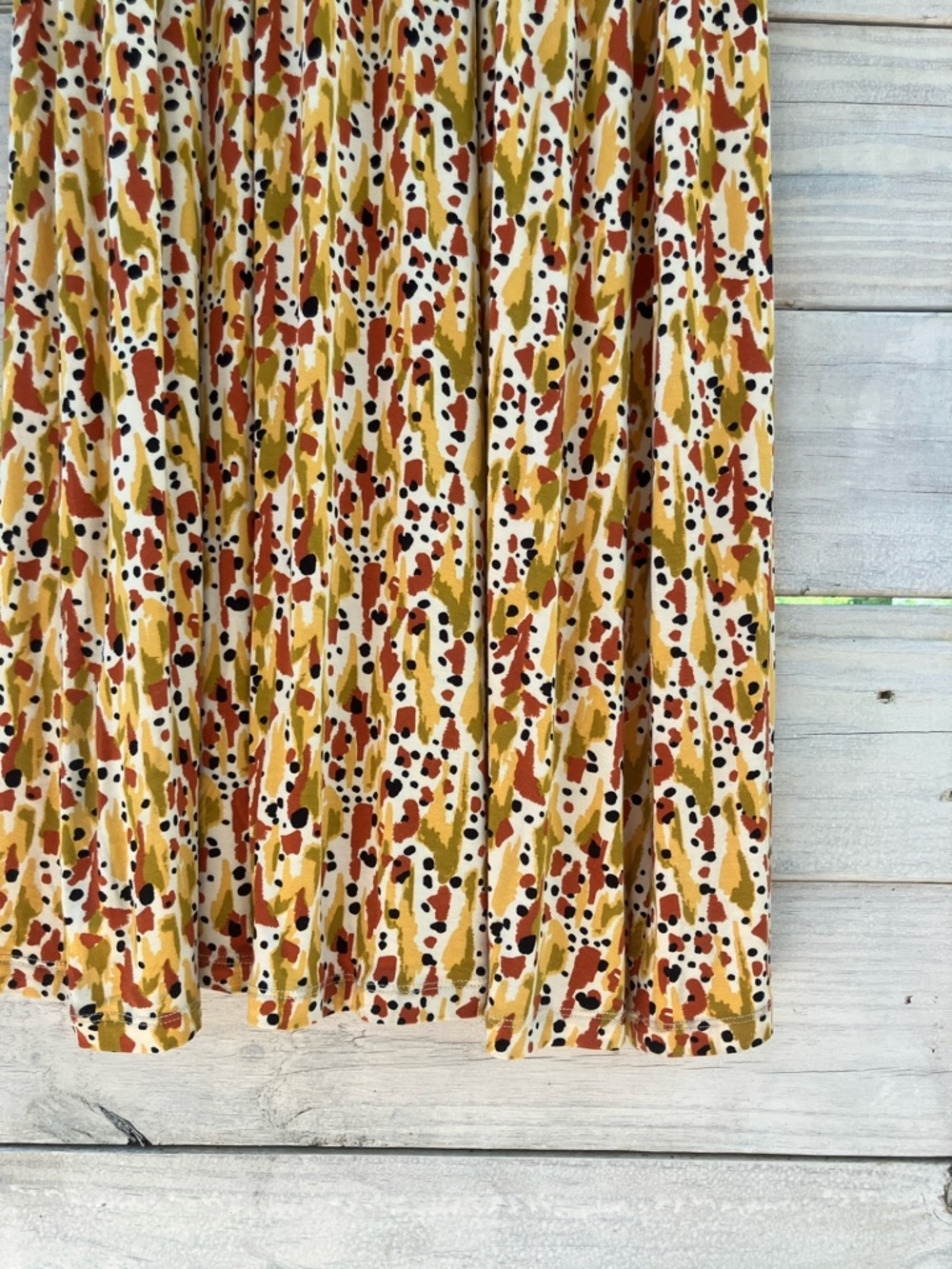 Market & Spruce Neutral Multicolor Maxi Dress Comfortable transitional - Picture 4 of 6